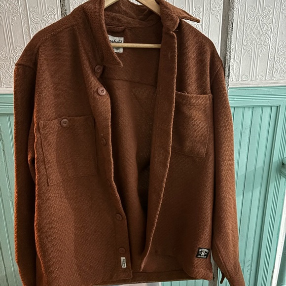 Brown Textured Jacket - Picture 2 of 4